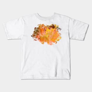 Autumn leaves, golds, burnt orange, russet, yellow Kids T-Shirt